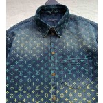 Louis Vuitton Symphony Gradient Jacquard Denim Suit Jacket