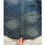 Louis Vuitton Symphony Gradient Jacquard Denim Suit Jacket