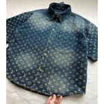 Louis Vuitton Symphony Gradient Jacquard Denim Suit Jacket