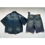 Louis Vuitton Symphony Gradient Jacquard Denim Suit Jacket