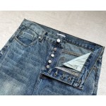 Dior spring and summer new casual tannin denim suit trousers