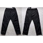 Prada's new splicing side zipper rear hip iron brand triangle standard tooling casual trousers