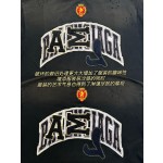 Balenciaga Heavy Industry Doing Old and Destroying Industrial Wind Embroidery   Flower Round Neck Short Sleeves