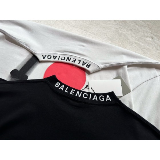 Balenciaga 520 Love Heart Valentine's Day Round Neck Short Sleeve