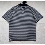 Prada new sports casual pinstriped knitted polo shirt