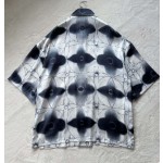 Louis Vuitton four-leaf clover dyed printed short-sleeved shirt
