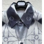 Louis Vuitton four-leaf clover dyed printed short-sleeved shirt