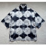 Louis Vuitton four-leaf clover dyed printed short-sleeved shirt