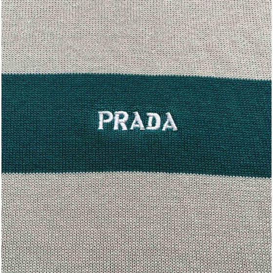 Prada cotton and silk-blend jersey T-shirt