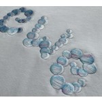 Loewe Bubble Gradient Embroidered Print Round Neck Short Sleeves