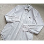 Prada latest white cotton poplin lapel shirt