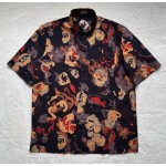 Dior abstract rose oil painting ink top