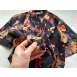 Dior abstract rose oil painting ink top