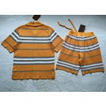 Burberry knitted mesh athleisure suit bottoms