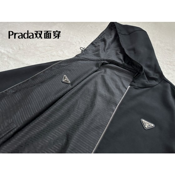 Prada Reversible Sports Hoodie Jacket