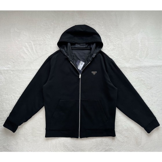 Prada Reversible Sports Hoodie Jacket