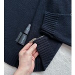 Prada spring and summer latest woolen knitted zipper sweater cardigan jacket