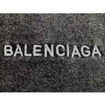 Balenciaga heavy industry wash ink black ➕ white embroidery sports shorts