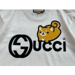 Gucci Shiba Inu Print Round Neck Short Sleeves