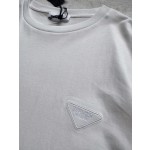 Prada new dark pattern triangle logo embroidery long sleeves
