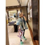 Louis Vuitton Symphony Gradient Jacquard Denim Suit • Shorts