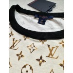 Louis Vuitton python print presbyopia round neck short sleeves