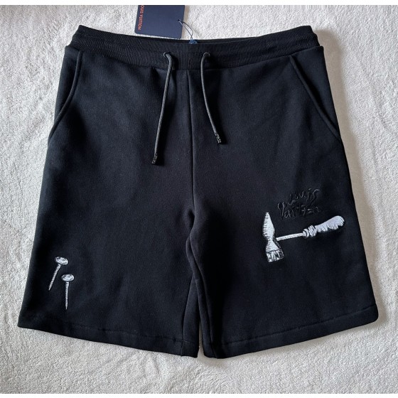 Louis Vuitton tool hammer embroidered casual shorts