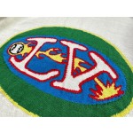 Louis Vuitton Flame Wool Contrast Color Short Sleeves