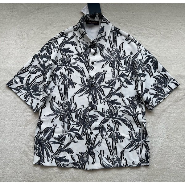Louis Vuitton slit short-sleeved casual shirt jacket