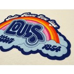 Louis Vuitton's latest rainbow cloud ☁️ contrast color letter T-shirt