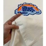 Louis Vuitton's latest rainbow cloud ☁️ contrast color letter T-shirt