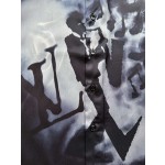 Louis Vuitton's latest season jazz music pattern short-sleeved casual shirt