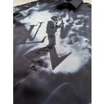 Louis Vuitton's latest season jazz music pattern short-sleeved casual shirt
