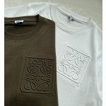 LoewE three-dimensional embossed large letter T-shirt