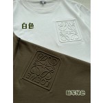 LoewE three-dimensional embossed large letter T-shirt
