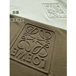 LoewE three-dimensional embossed large letter T-shirt