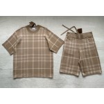 Burberry spring and summer latest classic check sheep wool blend sweater suit top