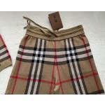 Burberry spring and summer latest classic check sheep wool blend sweater suit shorts