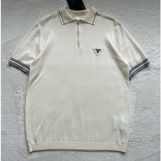 Prada new wool blend Polo sweater