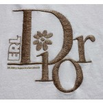 Dior early spring latest heavy industry gold and silver embroidery short sleeves