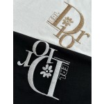 Dior early spring latest heavy industry gold and silver embroidery short sleeves
