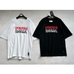 Fendi New Big Embroidered Slogan Short Sleeves