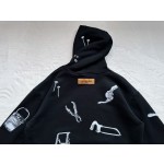 Louis Vuitton tool embroidered hoodie