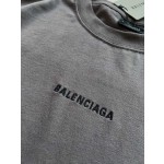 Balenciaga Chest Small Letters➕Back Large Letters Embroidered Round Neck Short Sleeves