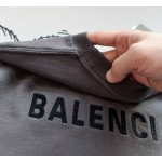 Balenciaga Chest Small Letters➕Back Large Letters Embroidered Round Neck Short Sleeves