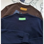 Louis Vuitton latest texture dark blue ➕ classic chocolate color