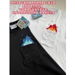 LOEWe latest Calcifer flame embroidery T-shirt
