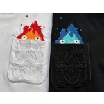 LOEWe latest Calcifer flame embroidery T-shirt