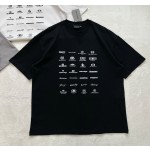 Balenciaga New Printed Logo Full Standard Short Sleeves