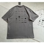 Balenciaga New Printed Logo Full Standard Short Sleeves